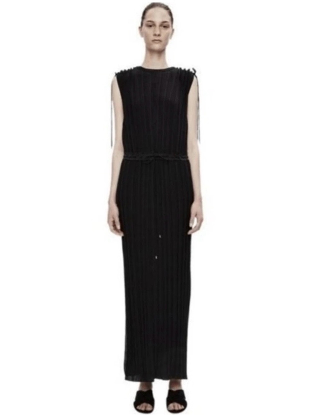 Theory Black Kurgan Maxi Dress